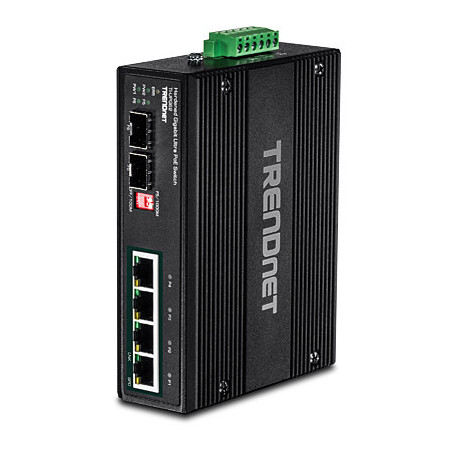 Trendnet TI-UPG62 switch di rete Non gestito L2 Gigabit Ethernet (10/100/1000) Supporto Power over Ethernet (PoE) Nero