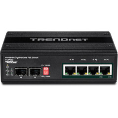 Trendnet TI-UPG62 switch di rete Non gestito L2 Gigabit Ethernet (10 100 1000) Supporto Power over Ethernet (PoE) Nero