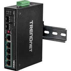 Trendnet TI-PG62 switch di rete Non gestito Gigabit Ethernet (10 100 1000) Supporto Power over Ethernet (PoE) Nero