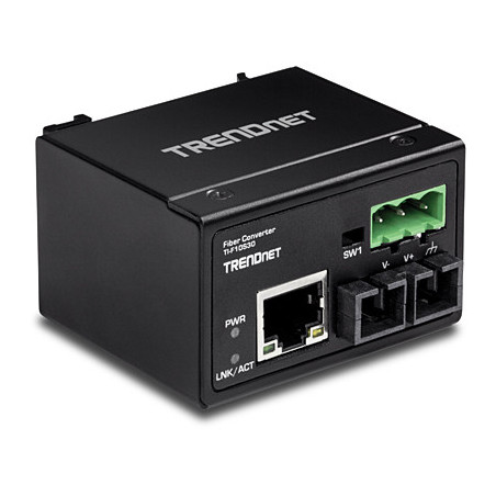 Trendnet TI-F10S30 convertitore multimediale di rete 200 Mbit/s 1310 nm Modalità singola Nero