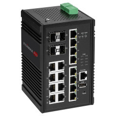 Edimax IGS-5416P switch di rete Gestito Gigabit Ethernet (10 100 1000) Supporto Power over Ethernet (PoE) Nero