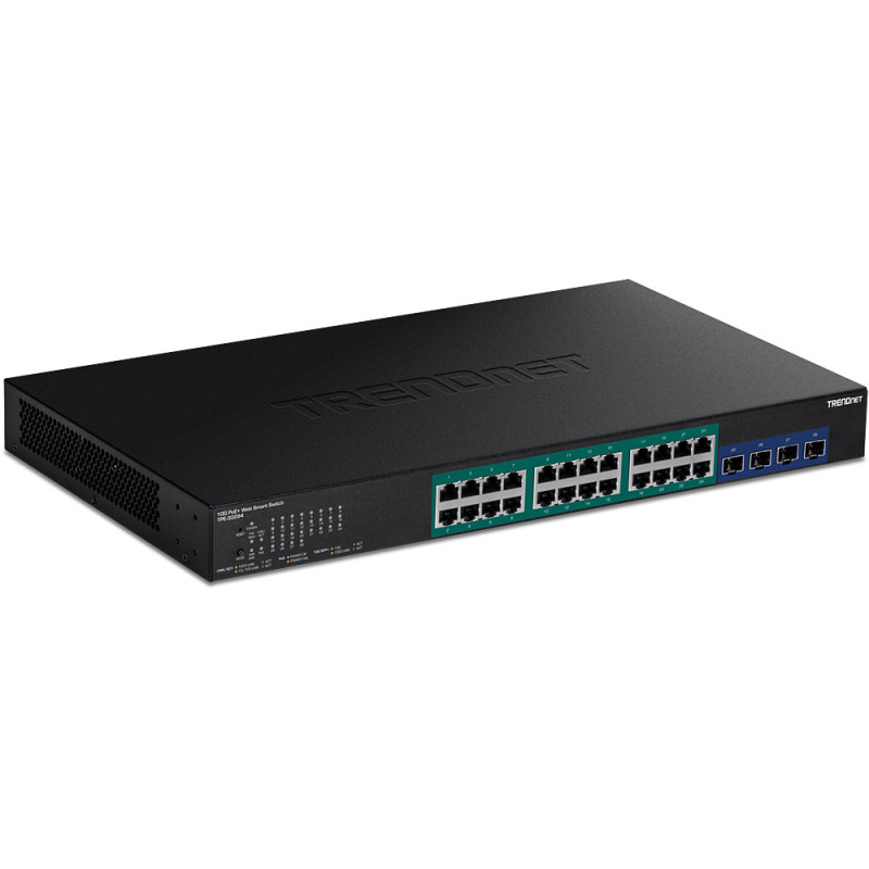 Trendnet TPE-30284 switch di rete Gestito L2/L4 Gigabit Ethernet (10/100/1000) Supporto Power over Ethernet (PoE) 1U Nero Trendnet TPE-30284 switch di rete Gestito L2/L4 Gigabit Ethernet (10/100/1000) Supporto Power over Ethernet (PoE) 1U Nero