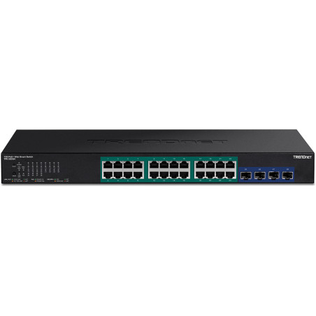 Trendnet TPE-30284 switch di rete Gestito L2/L4 Gigabit Ethernet (10/100/1000) Supporto Power over Ethernet (PoE) 1U Nero
