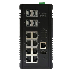 Edimax IGS-5408P switch di rete Gestito Gigabit Ethernet (10 100 1000) Supporto Power over Ethernet (PoE) Nero