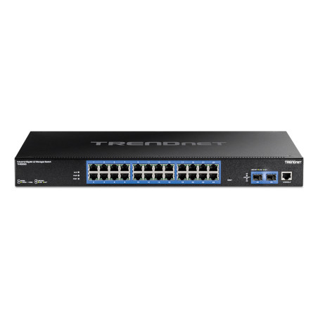 Trendnet TI-RG262I switch di rete Gestito Gigabit Ethernet (10/100/1000) 1U Nero