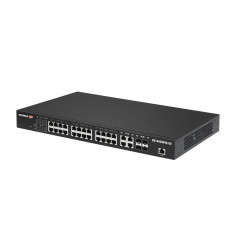 Edimax GS-5424PLC V2 switch di rete Gestito Gigabit Ethernet (10 100 1000) Supporto Power over Ethernet (PoE) 1U Nero