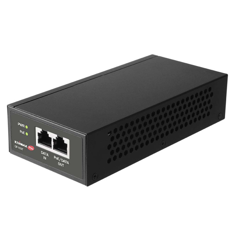 Edimax GP-103IT adattatore PoE e iniettore 10 Gigabit Ethernet, 100 Gigabit Ethernet, Gigabit Ethernet Edimax GP-103IT adattatore PoE e iniettore 10 Gigabit Ethernet, 100 Gigabit Ethernet, Gigabit Ethernet