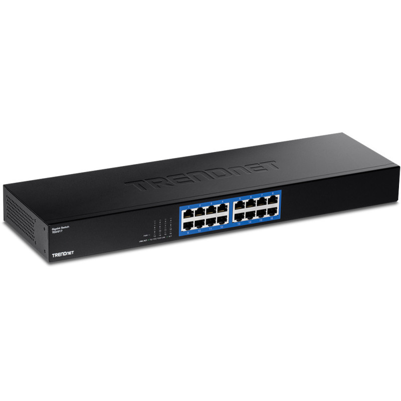 Trendnet TEG-S17 switch di rete Gigabit Ethernet (10/100/1000) Nero Trendnet TEG-S17 switch di rete Gigabit Ethernet (10/100/1000) Nero