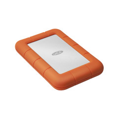 LaCie Rugged Mini disco rigido esterno 1 TB 5400 Giri min 2.5" Micro-USB B 3.2 Gen 1 (3.1 Gen 1) Arancione, Argento