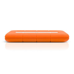 LaCie Rugged Mini disco rigido esterno 1 TB 5400 Giri min 2.5" Micro-USB B 3.2 Gen 1 (3.1 Gen 1) Arancione, Argento