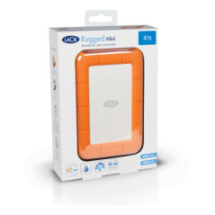 LaCie Rugged Mini disco rigido esterno 2 TB 5400 Giri min Micro-USB B 3.2 Gen 1 (3.1 Gen 1) Arancione, Argento