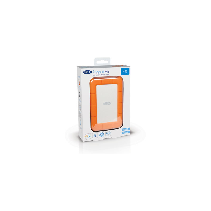 LaCie Rugged Mini disco rigido esterno 2 TB 5400 Giri/min Micro-USB B 3.2 Gen 1 (3.1 Gen 1) Arancione, Argento LaCie Rugged Mini disco rigido esterno 2 TB 5400 Giri/min Micro-USB B 3.2 Gen 1 (3.1 Gen 1) Arancione, Argento
