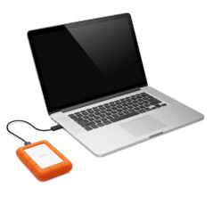 LaCie Rugged Mini disco rigido esterno 2 TB 5400 Giri min Micro-USB B 3.2 Gen 1 (3.1 Gen 1) Arancione, Argento