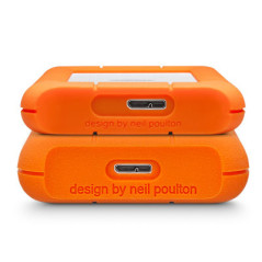 LaCie Rugged Mini disco rigido esterno 2 TB 5400 Giri min Micro-USB B 3.2 Gen 1 (3.1 Gen 1) Arancione, Argento