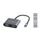 Conceptronic DONN16G Cablato USB 3.2 Gen 1 (3.1 Gen 1) Type-C Grigio Conceptronic DONN16G Cablato USB 3.2 Gen 1 (3.1 Gen 1) Type-C Grigio