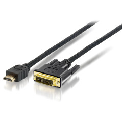Equip 119325 Cavo da HDMI a DVI-D, 5,0 m, bidirezionale