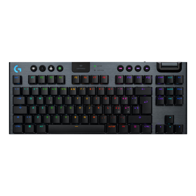 Logitech G G915 X LIGHTSPEED tastiera Gaming USB + RF Wireless + Bluetooth QWERTY Italiano Nero - 5099206121584