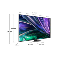 Samsung Smart TV 65” QE65QN85DBTXZT Neo QLED 4K Mini LED Carbon Silver 2024, Processore NQ4 AI GEN2, Tecnologia Quantum Matrix,