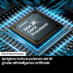 Samsung Smart TV 65” QE65QN85DBTXZT Neo QLED 4K Mini LED Carbon Silver 2024, Processore NQ4 AI GEN2, Tecnologia Quantum Matrix,