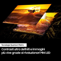 Samsung Smart TV 65” QE65QN85DBTXZT Neo QLED 4K Mini LED Carbon Silver 2024, Processore NQ4 AI GEN2, Tecnologia Quantum Matrix,