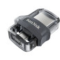 SanDisk Ultra Dual m3.0 unità flash USB 32 GB USB Type-A / Micro-USB 3.2 Gen 1 (3.1 Gen 1) Nero, Argento, Trasparente