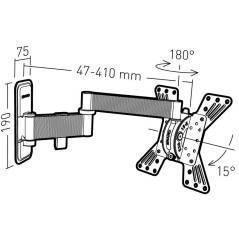 Erard EXO 200TW3 94 cm (37") Nero, Argento