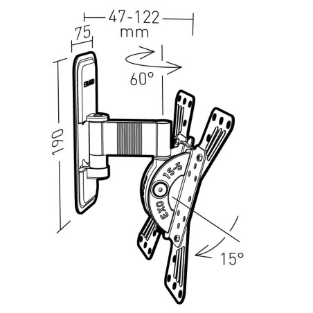 Erard EXO 200TW1 94 cm (37") Nero
