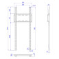 ITB OM06156 Supporto TV a parete 2,18 m (86") Nero