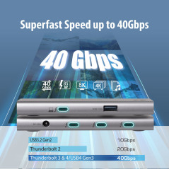 Edimax TD-405BP replicatore di porte e docking station per laptop Cablato Thunderbolt 4