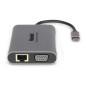 Hamlet HDKC-PD400V replicatore di porte e docking station per laptop Cablato USB 3.2 Gen 1 (3.1 Gen 1) Type-C Grigio