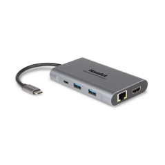 Hamlet HDKC-PD400H replicatore di porte e docking station per laptop Cablato USB 3.2 Gen 1 (3.1 Gen 1) Type-C Grigio