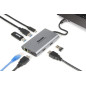 Hamlet HDKC-PD400H replicatore di porte e docking station per laptop Cablato USB 3.2 Gen 1 (3.1 Gen 1) Type-C Grigio