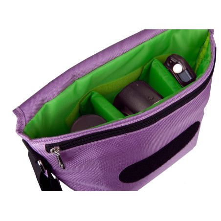 Urban Factory BCR07UF custodia per fotocamera Borsa da corriere Verde, Viola