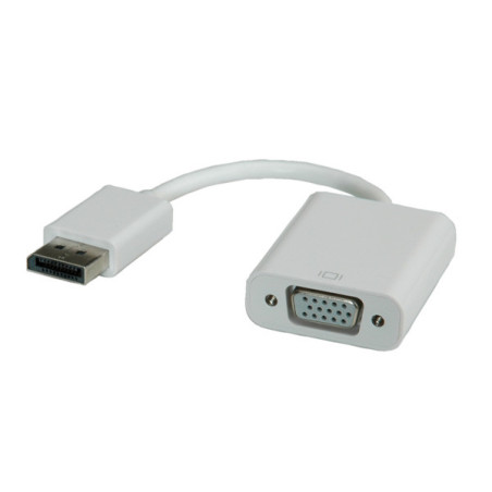 ROLINE DisplayPort-VGA Adapter, M F VGA (D-Sub) Bianco