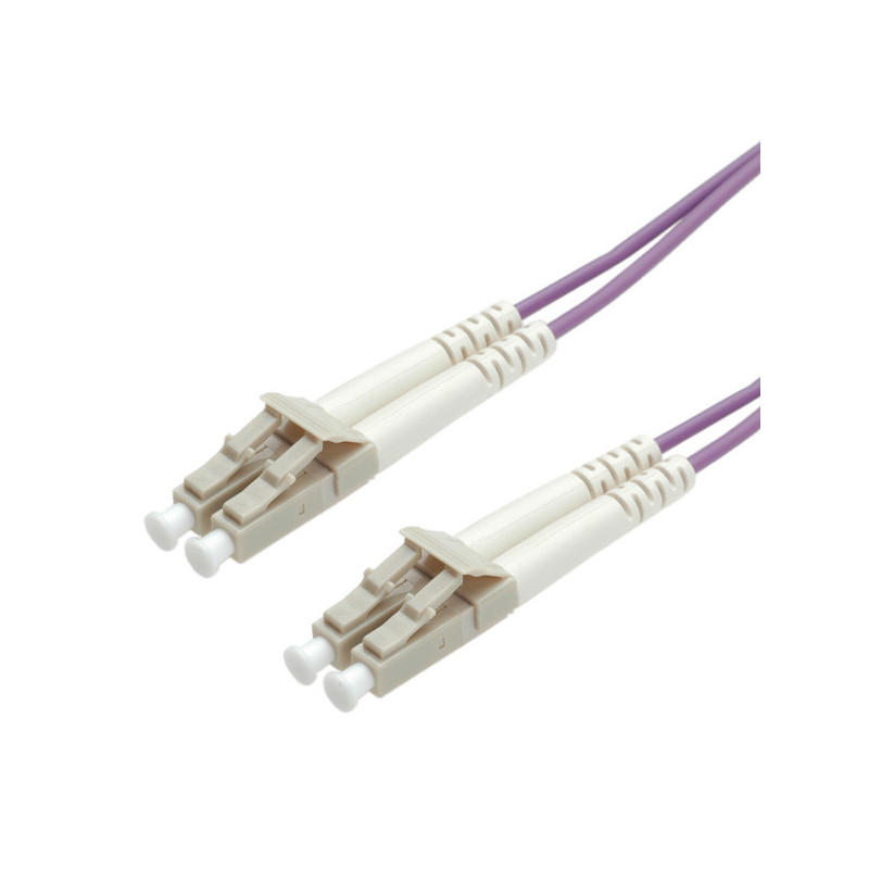 ROLINE FO Jumper Cable 50/125µm OM4, LC/LC, Low-Loss-Connector 2m cavo InfiniBand e in fibra ottica Viola