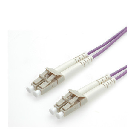 ROLINE FO Jumper Cable 50/125µm OM4, LC/LC, Low-Loss-Connector 2m cavo InfiniBand e in fibra ottica Viola
