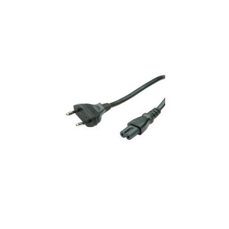 VALUE 19.99.2094 cavo di alimentazione Nero 5 m CEE7/16 Accoppiatore C7