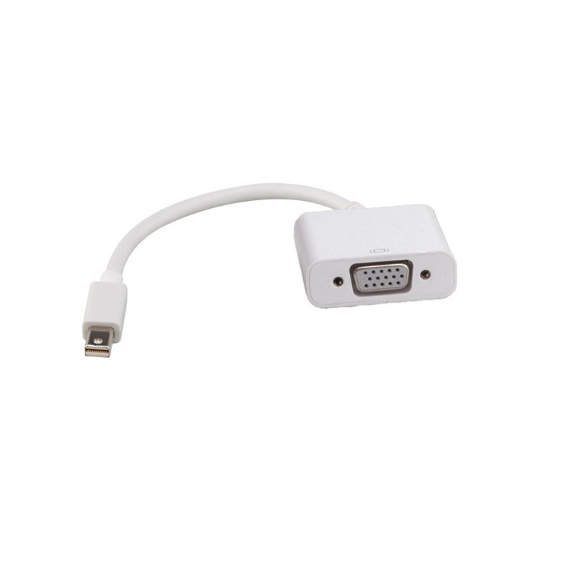 ROLINE Mini DisplayPort-VGA Adapter, v1.2, Mini DP M - VGA F white Bianco