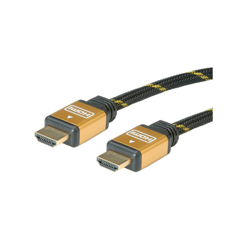 ROLINE 11.04.5510 cavo HDMI 20 m HDMI tipo A (Standard) Nero, Oro
