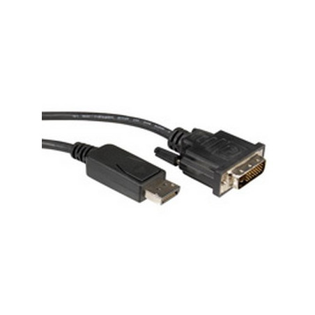 ROLINE 11.04.5610 cavo e adattatore video 2 m DVI-D DisplayPort Nero