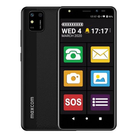 MaxCom MS554 smartphone 14 cm (5.5") Doppia SIM Android 11 Go edition 4G 2 GB 32 GB 2500 mAh Nero