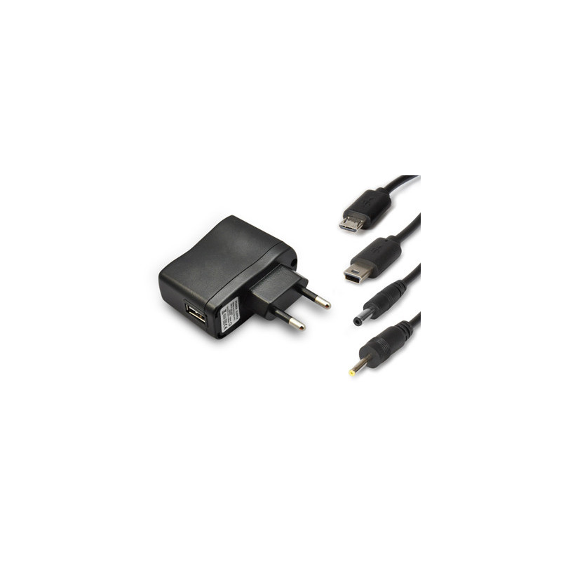 Hamlet Universal Kit alimentatore da parete per tablet e smartphone 4 in 1 con 4 connettori Hamlet Universal Kit alimentatore da parete per tablet e smartphone 4 in 1 con 4 connettori