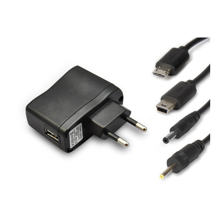 Hamlet Universal Kit alimentatore da parete per tablet e smartphone 4 in 1 con 4 connettori