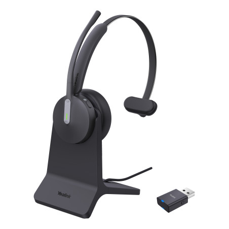 Yealink WH64 Hybird Mono with Charging Stand Teams Auricolare Wireless A Padiglione Ufficio USB tipo-C Bluetooth Base di
