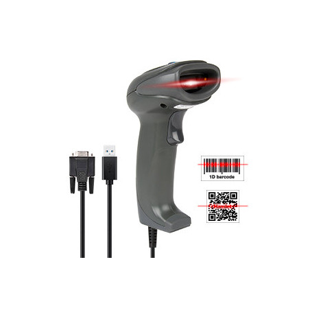 Hamlet HBCS2D100US lettore di codici a barre Lettore di codici a barre portatile 1D/2D CMOS Grigio