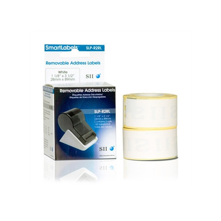 Seiko Instruments SLP-R2RL Bianco Etichetta per stampante autoadesiva