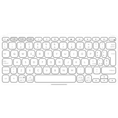 Logitech 920-012977 tastiera per dispositivo mobile QWERTY Italiano Bluetooth Bianco