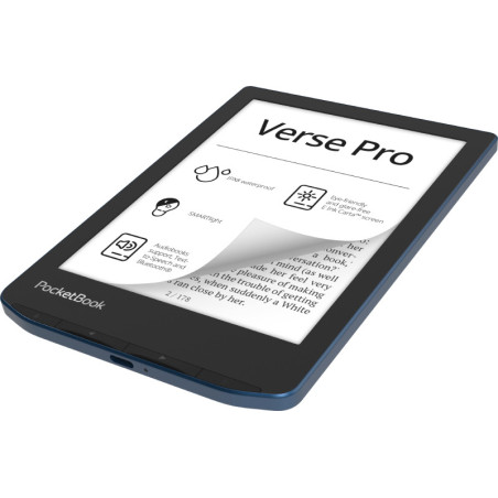 PocketBook Verse Pro lettore e-book Touch screen 16 GB Wi-Fi Nero, Blu