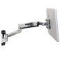 Ergotron LX HD Sit-Stand 116,8 cm (46") Parete Argento