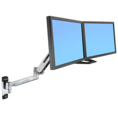 Ergotron LX HD Sit-Stand 116,8 cm (46") Parete Argento